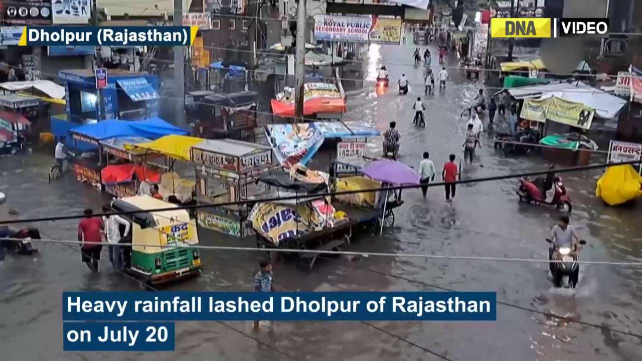  Severe waterlogging witnessed in parts of Dholpur in Rajasthan