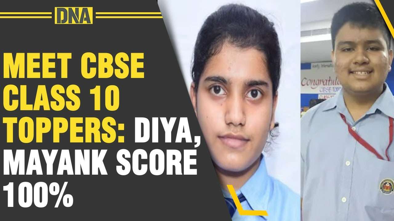Meet CBSE Class 10 toppers Diya Namdev, Mayank Yadav score 100 marks