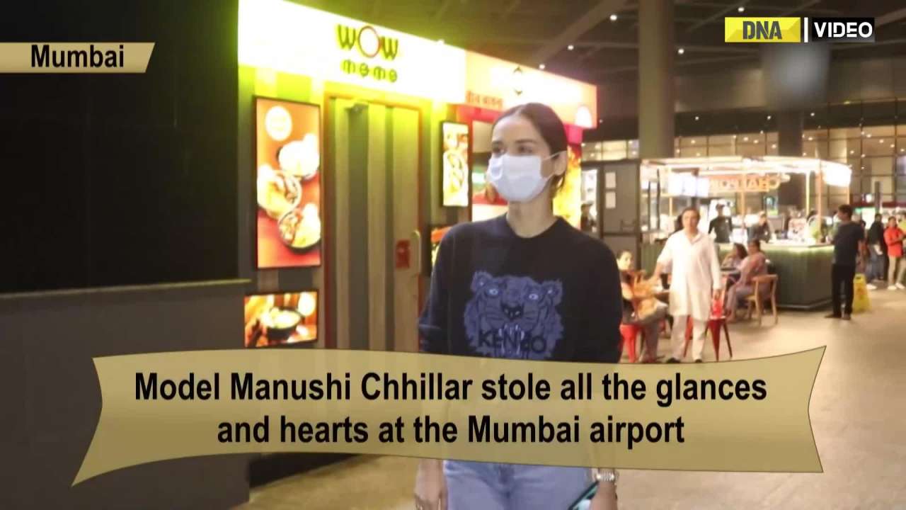 Manushi Chhillar steals hearts with her casual airport look in Mumbai 