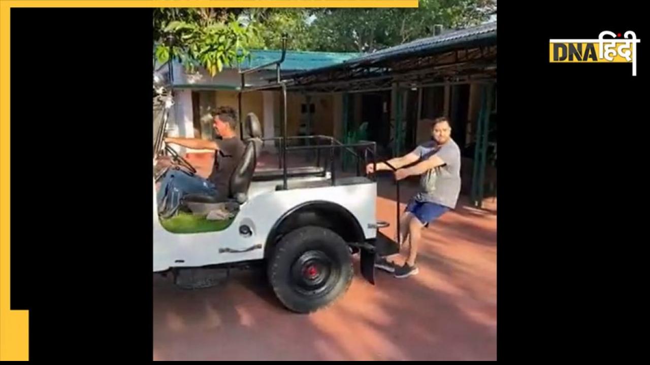 देखें वीडियो, जीप को आगे-पीछे यूं खींचते नजर आ रहे हैं तेजस्वी यादव