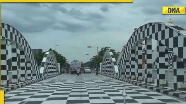 Tamil Nadu preps for Chess Olympiad 2022 - ​Bridge painted like a chess  board