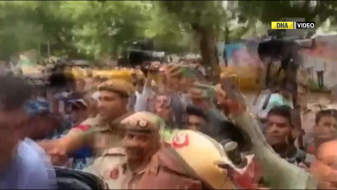 Delhi Police personnel manhandled Youth Congress Chief Srinivas BV during protest