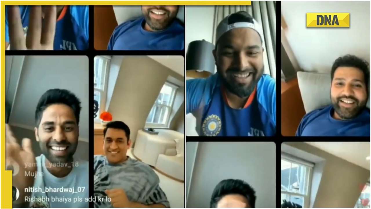 Watch: MS Dhoni makes cameo appearance in Rishabh Pant-Rohit Sharma's Instagram live 