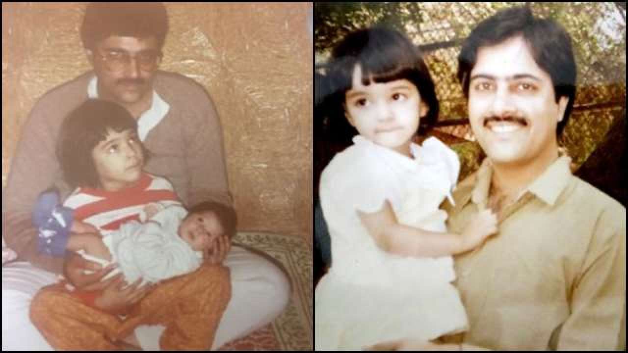 Little Kriti with her dad