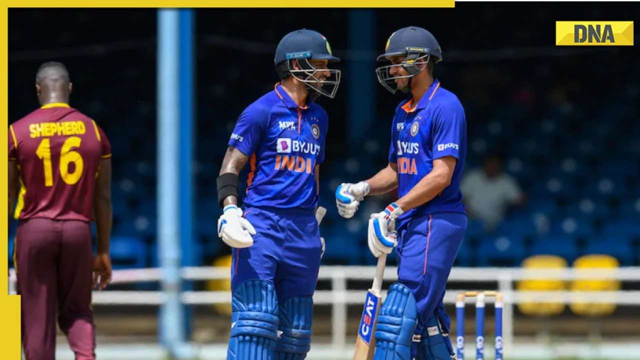Shikhar Dhawan departs after a century stand with Shubman Gill, India looks all set for a huge target