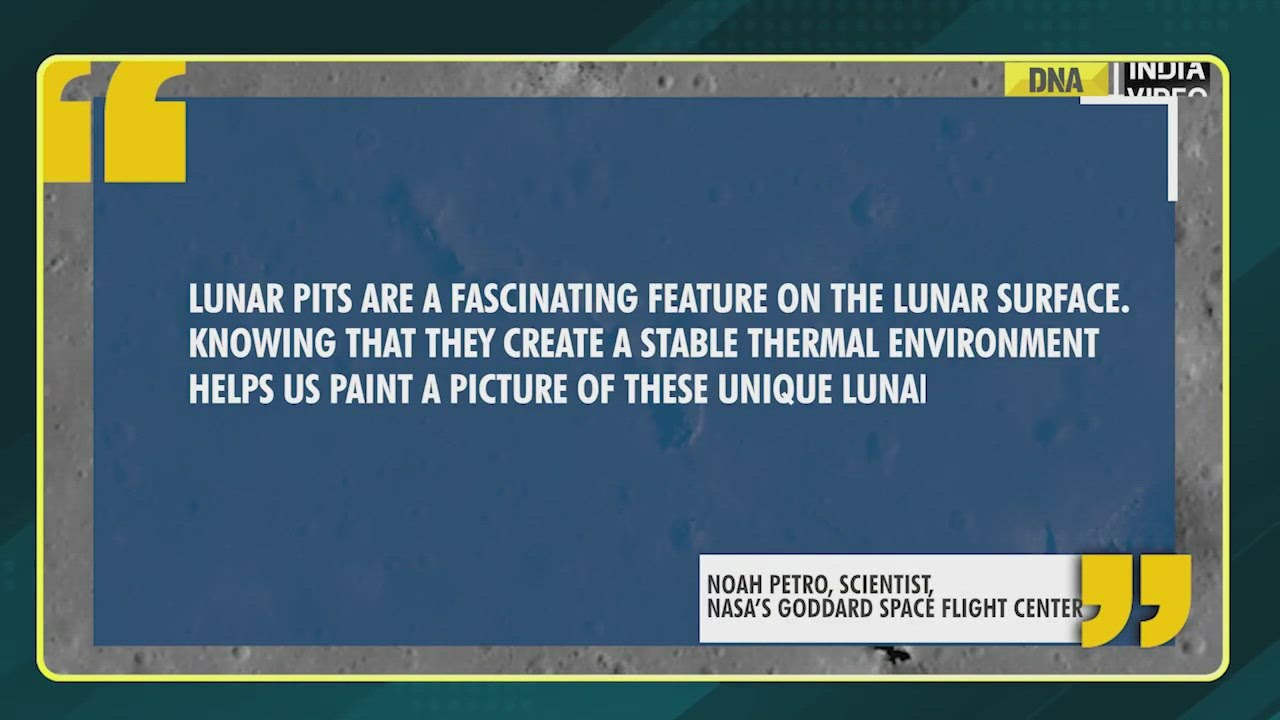 NASA finds some pits on the Moon have temperatures comfortable for humans