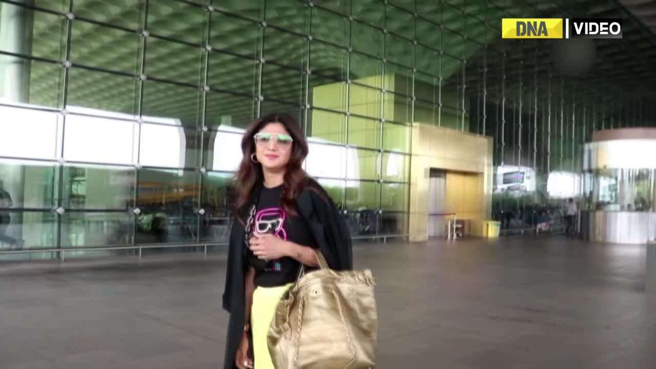 Paps capture Shilpa Shetty, rocks her airport fashion