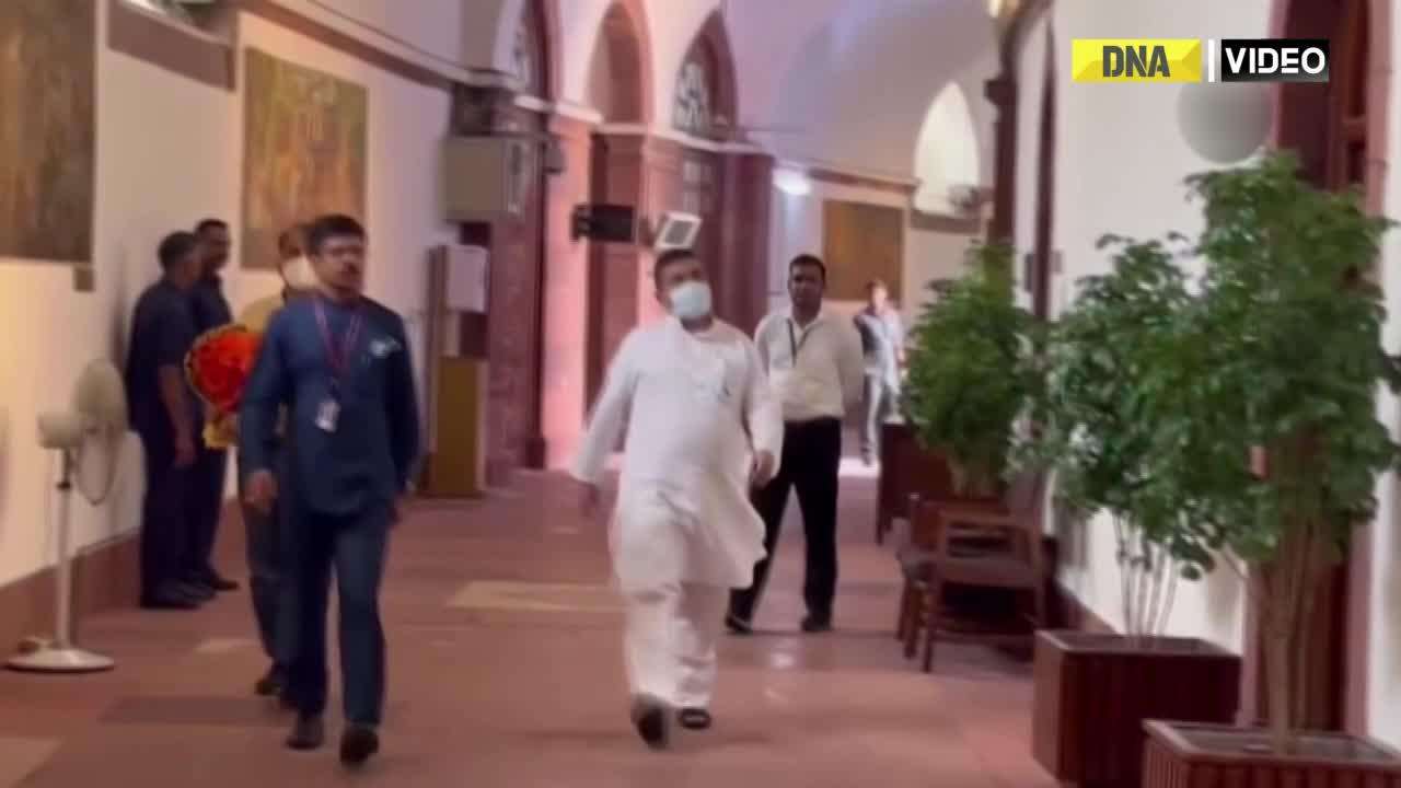 Suvendu Adhikari meets Amit Shah at Parliament in Delhi