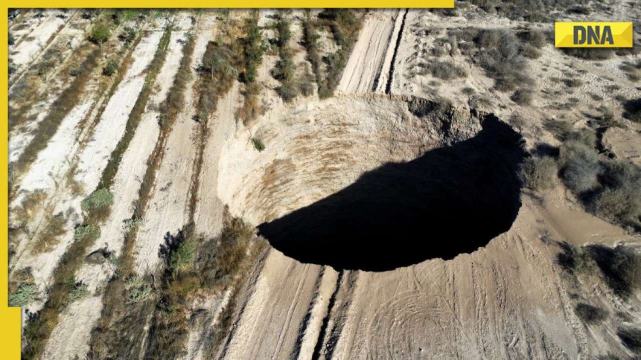 Mysterious giant sinkhole appears in Chile, pic released
