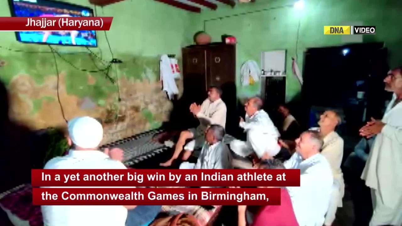 Haryana: Family, friends of wrestler Deepak Punia celebrate his gold at CWG in Jhajjar