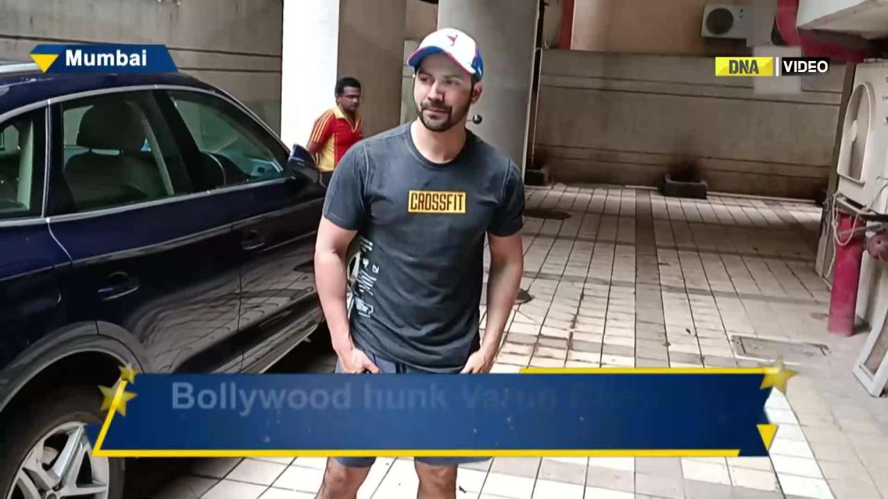 Varun Dhawan rocks an athletic look in Mumbai