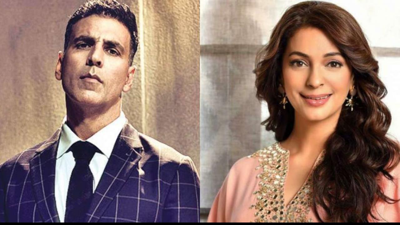 Juhi Chawla And Akshay Kumar