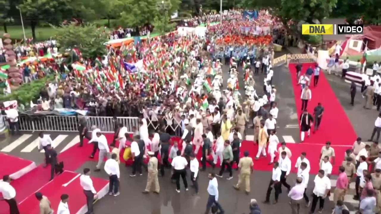 Gujarat CM Bhupendra Patel partakes in ‘Tiranga Yatra’ event in Rajkot