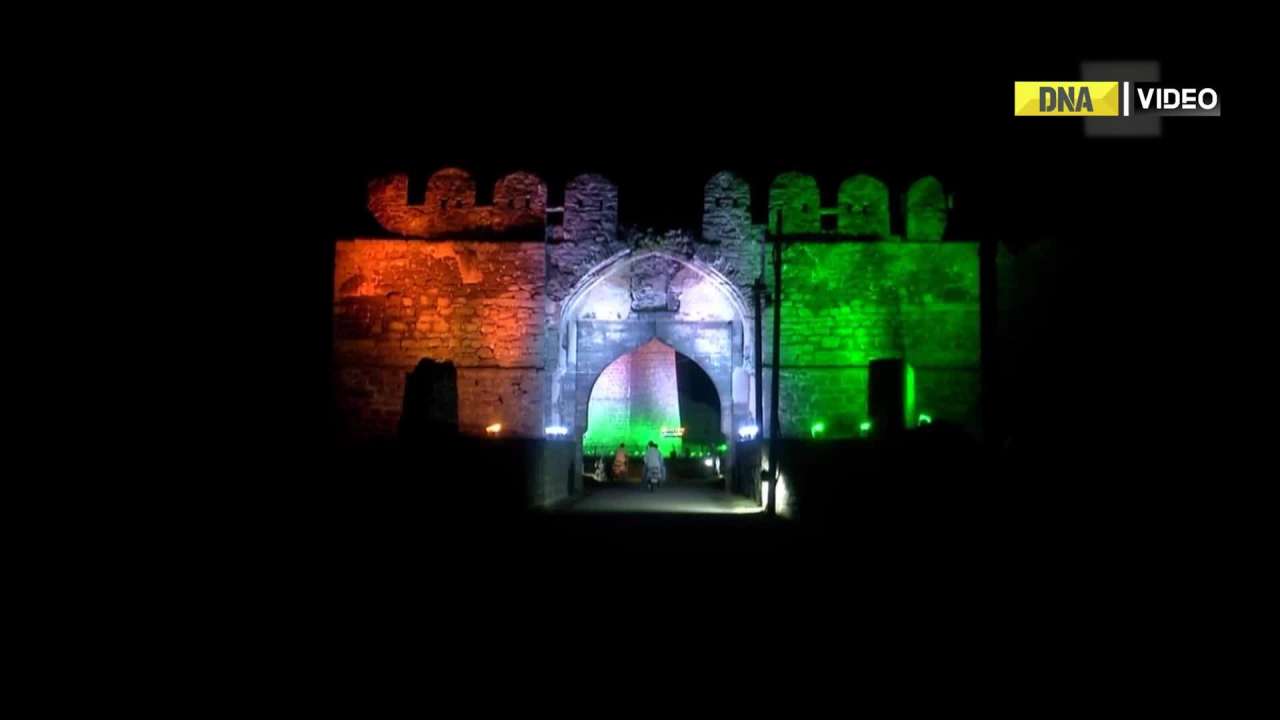 Karnataka: Gulbarga Fort lit up with tricolour lights as part of 'Azadi ka Amrit Mahotsav' 