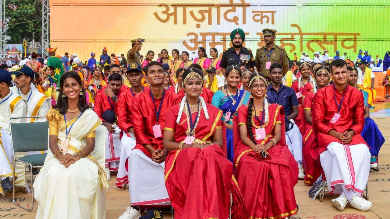 NCC cadets in traditional attire