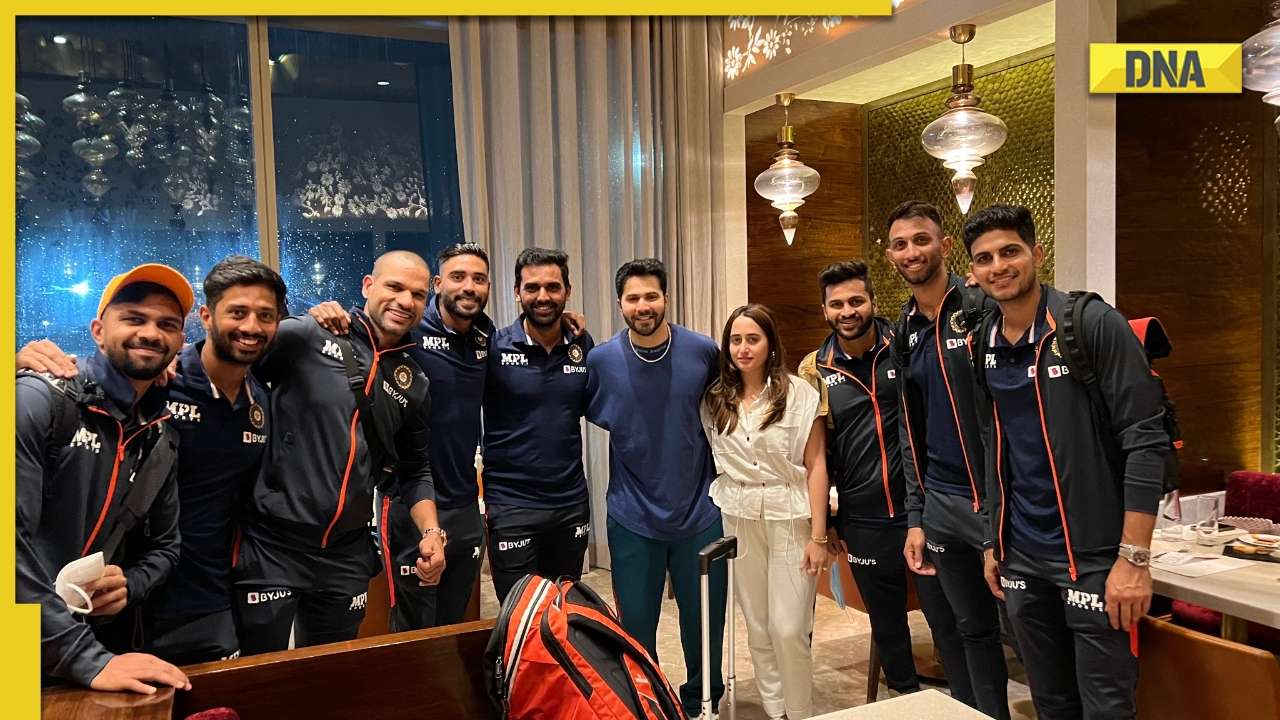 Varun Dhawan, wife Natasha Dalal meet Indian Cricket Team at Mumbai airport, photos goes viral