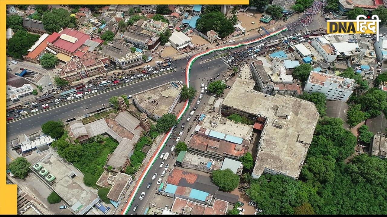 तमिलनाडु में 500 मीटर लंबा तिरंगा