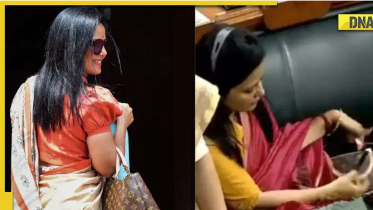A video of TMC MP Mahua Moitra putting her Louis Vuitton bag under the  table when “mehengai was being discussed in the Lok Sabha has been…