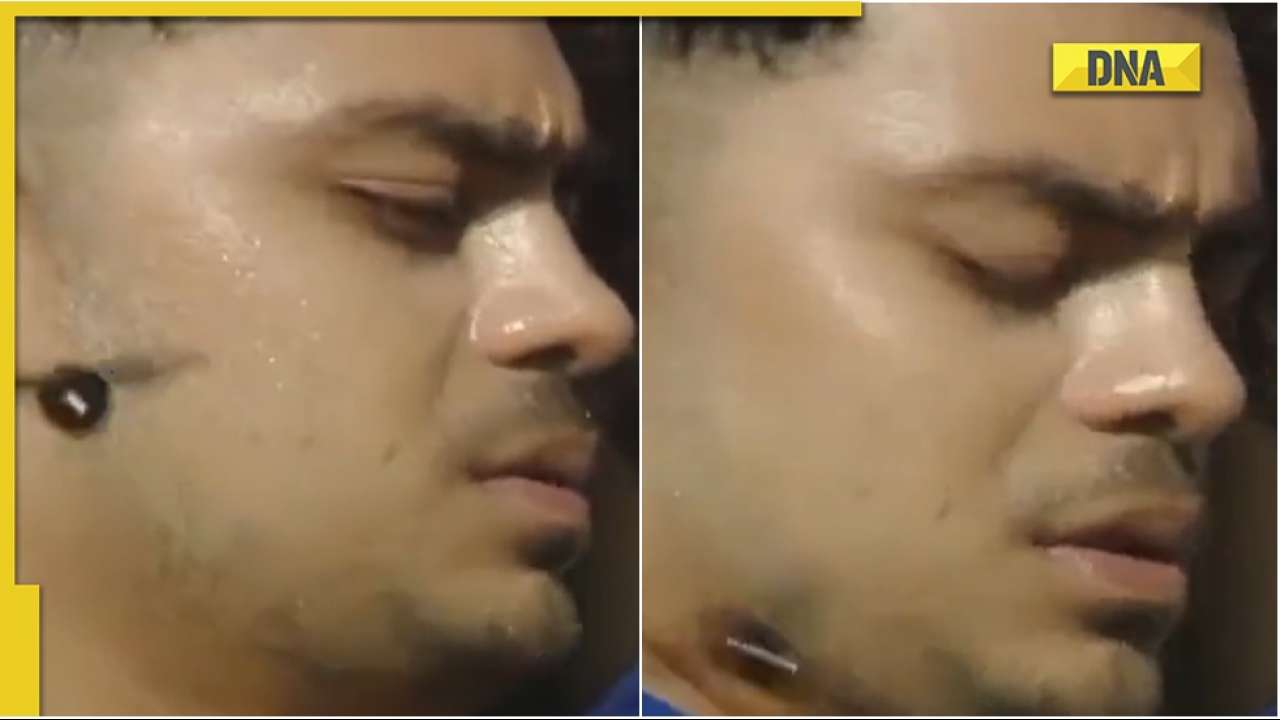 IND vs ZIM: Watch Ishan Kishan's reaction after he gets attacked by a bug during national anthem
