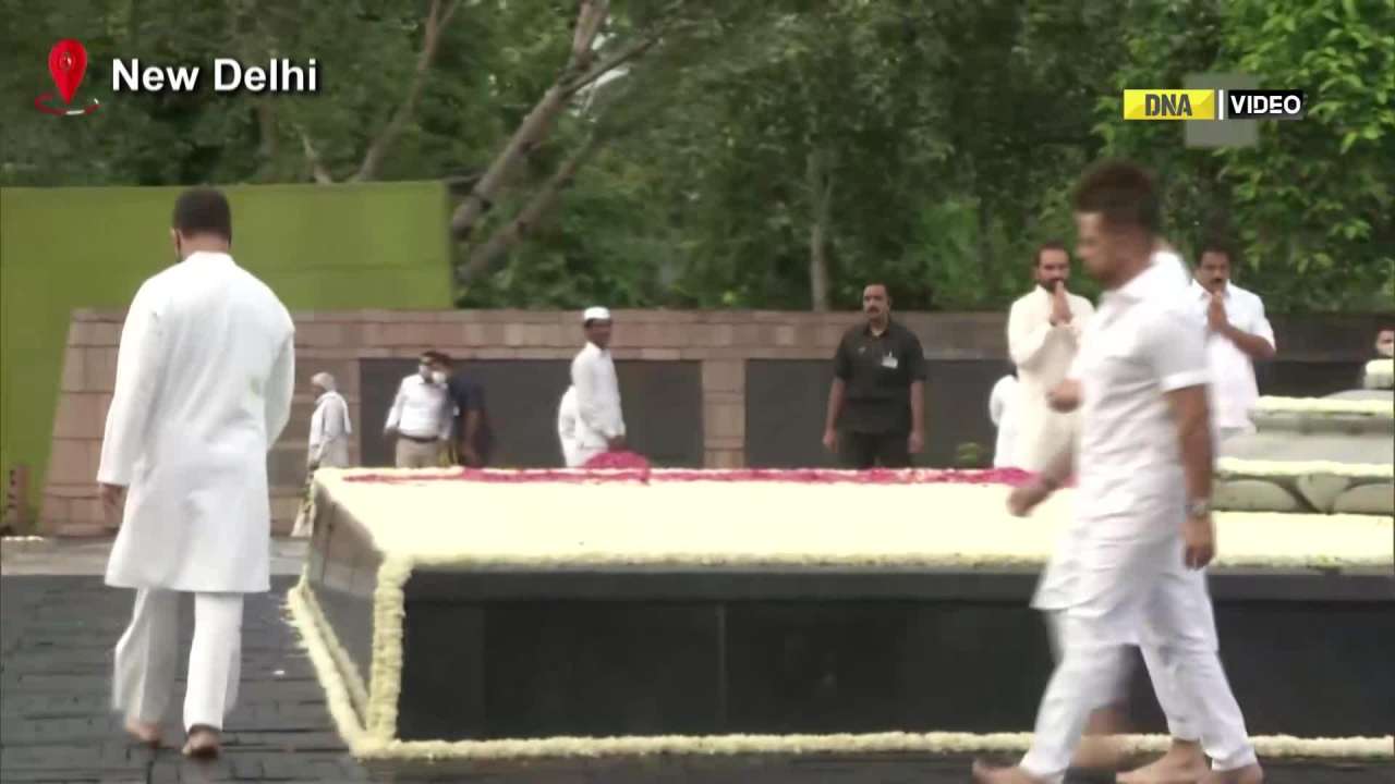 Rajiv Gandhi Birth Anniversary: Rahul Gandhi, Priyanka Gandhi pay homage to Rajiv Gandhi on his 78th birth anniversary 