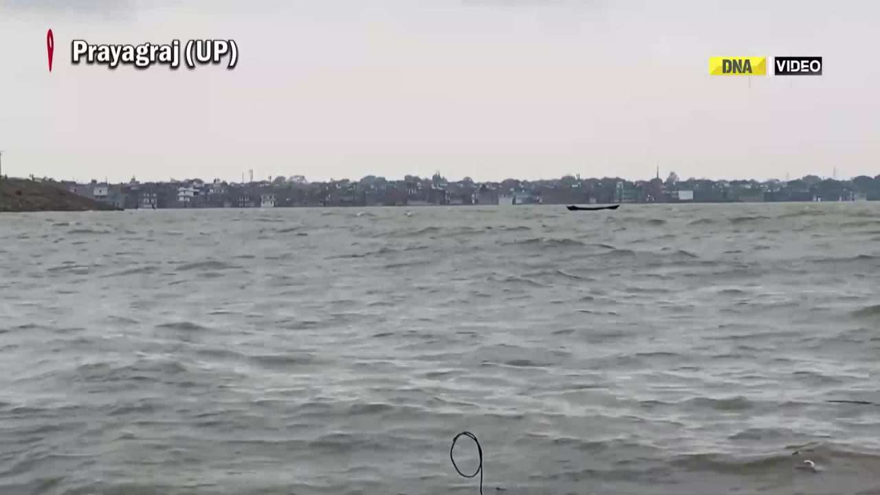 Overflown water from Ganga, Yamuna rivers enters residential areas in Prayagraj, UP