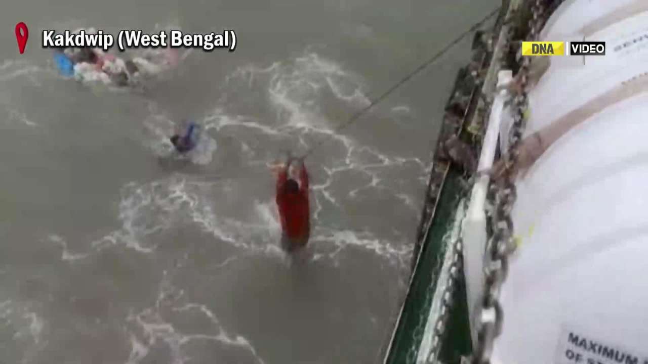 West Bengal: Indian Coast Guard rescues 10 Bangladeshi fishermen from Bay of Bengal