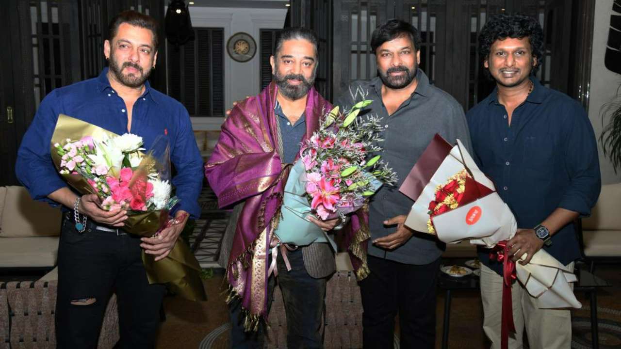 Chiranjeevi with Kamal Haasan