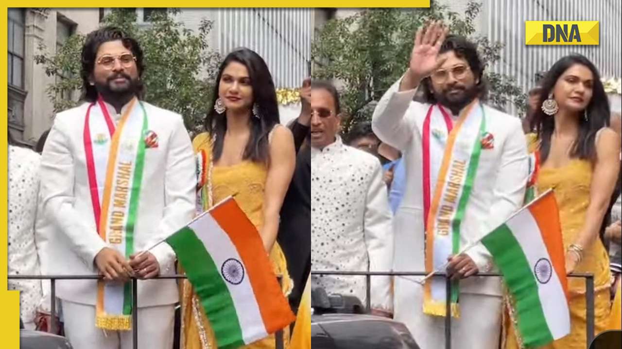 Kareena Kapoor And Allu Arjun Xxx Video - Allu Arjun's Pushpa gesture at New York's India Day Parade wins hearts,  viral video