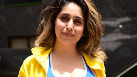 Neha Bhasin poses in gym wear