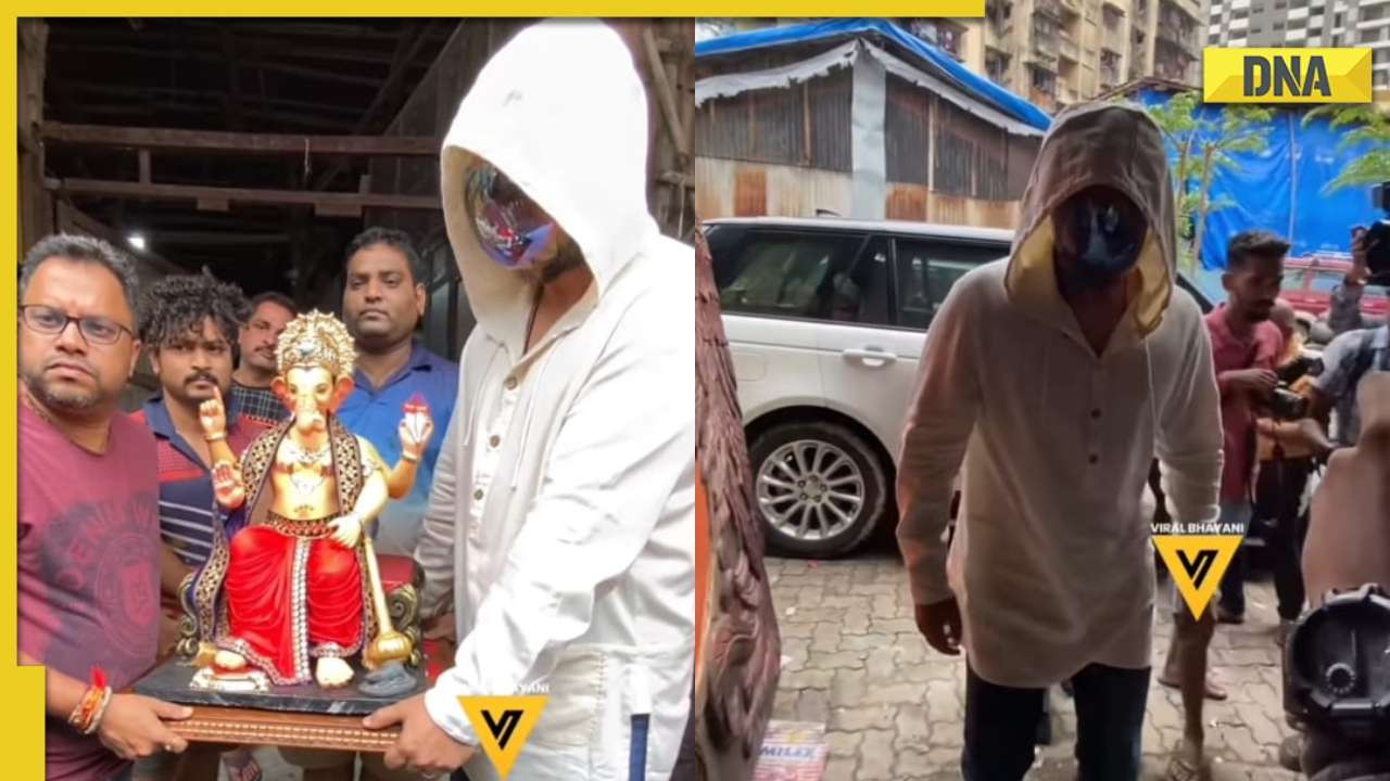 Ganesh Chaturthi 2022: Raj Kundra trolled for covering his face with mask as he welcomes Ganpati idol at home