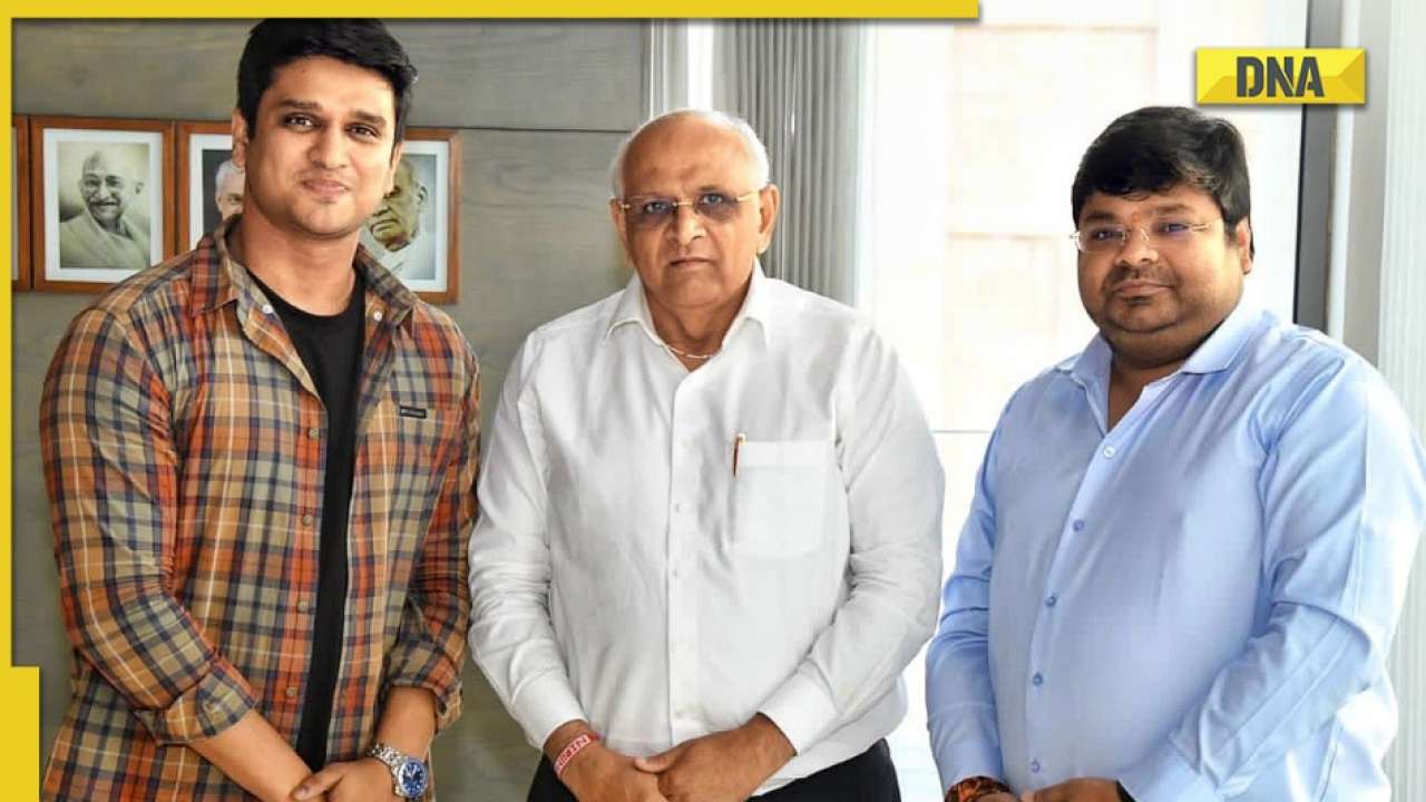 Karthikeya 2: Gujarat CM Bhupendra Patel appreciates film, poses with Nikhil Siddhartha, producer Abhishek Agarwal