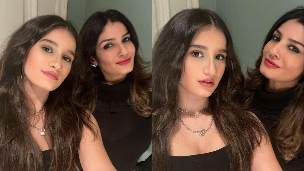 Raveena and Rasha Selfie