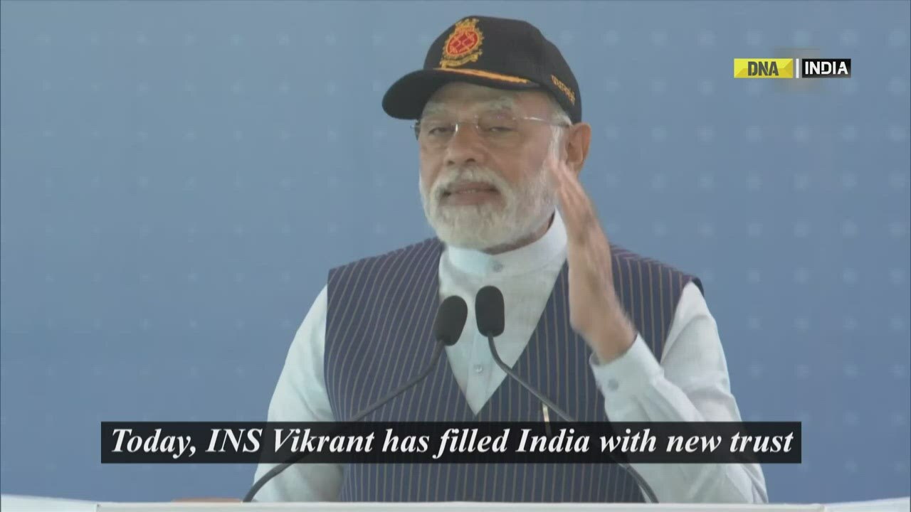 PM Modi expresses gratitude to Indian Navy during commissioning of INS Vikrant