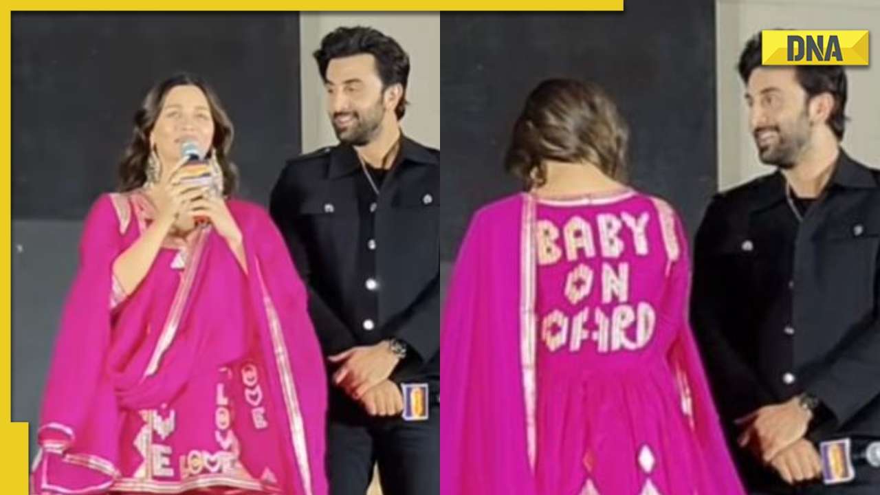 Brahmastra: Alia Bhatt wears pink suit with 'baby on board' text inscribed on it, Ranbir Kapoor's reaction wins internet