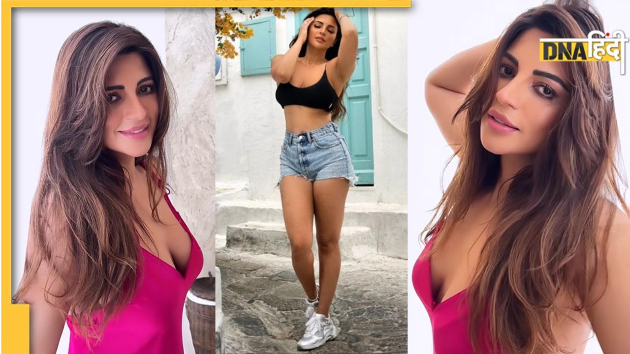 TV एक्ट्रेस Shama Sikander पर चढ़ा बोल्डनेस का खुमार, रिवीलिंग ड्रेस पहन पर्दे के साथ किया 'इश्क'