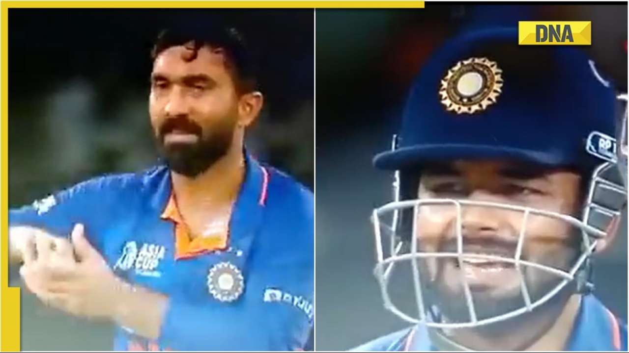 Watch: Rishabh Pant pulls Dinesh Karthik's leg after latter concedes two sixes, says 'sab control me hai'