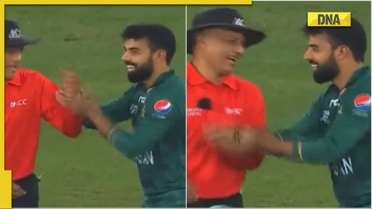 PAK vs SL: Shadab Khan jokingly tries to force the umpire to raise his hand, video viral 