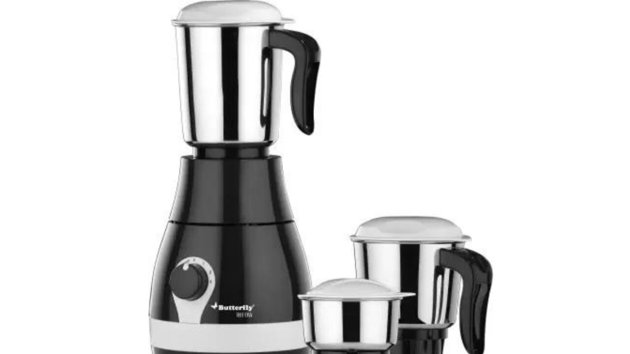 Butterfly Arrow 500 W Mixer Grinder (3 Jars, Grey)