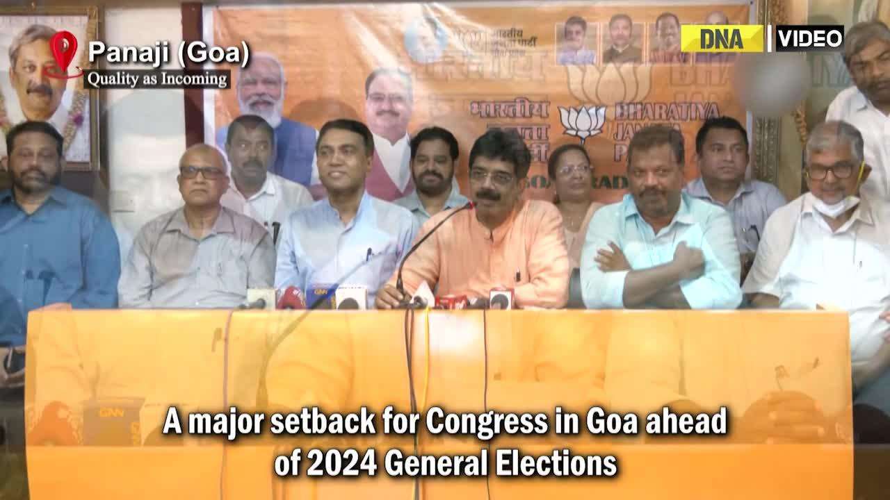 8 Congress Leaders Join BJP In Goa