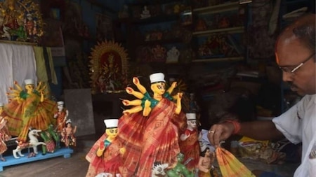 Durga Idol decoration