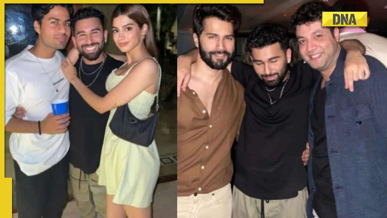 Varun Dhawan, Khushi Kapoor, Palak Tiwari, Varun Sharma party together in Mumbai, photos go viral