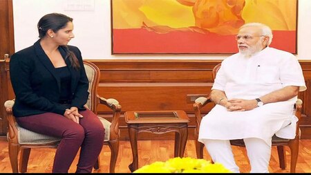 PM Modi With Sania Mirza