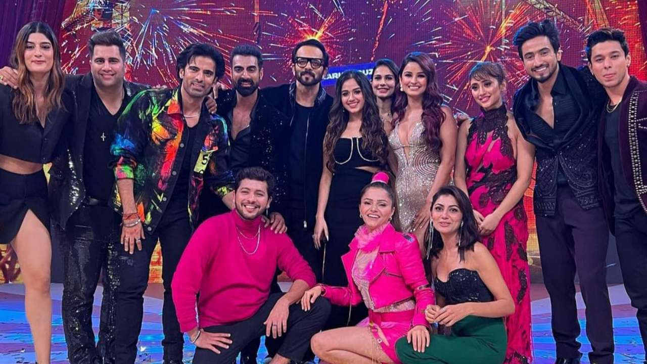 Khatron Ke Khiladi 12 contestants with the host Rohit Shetty