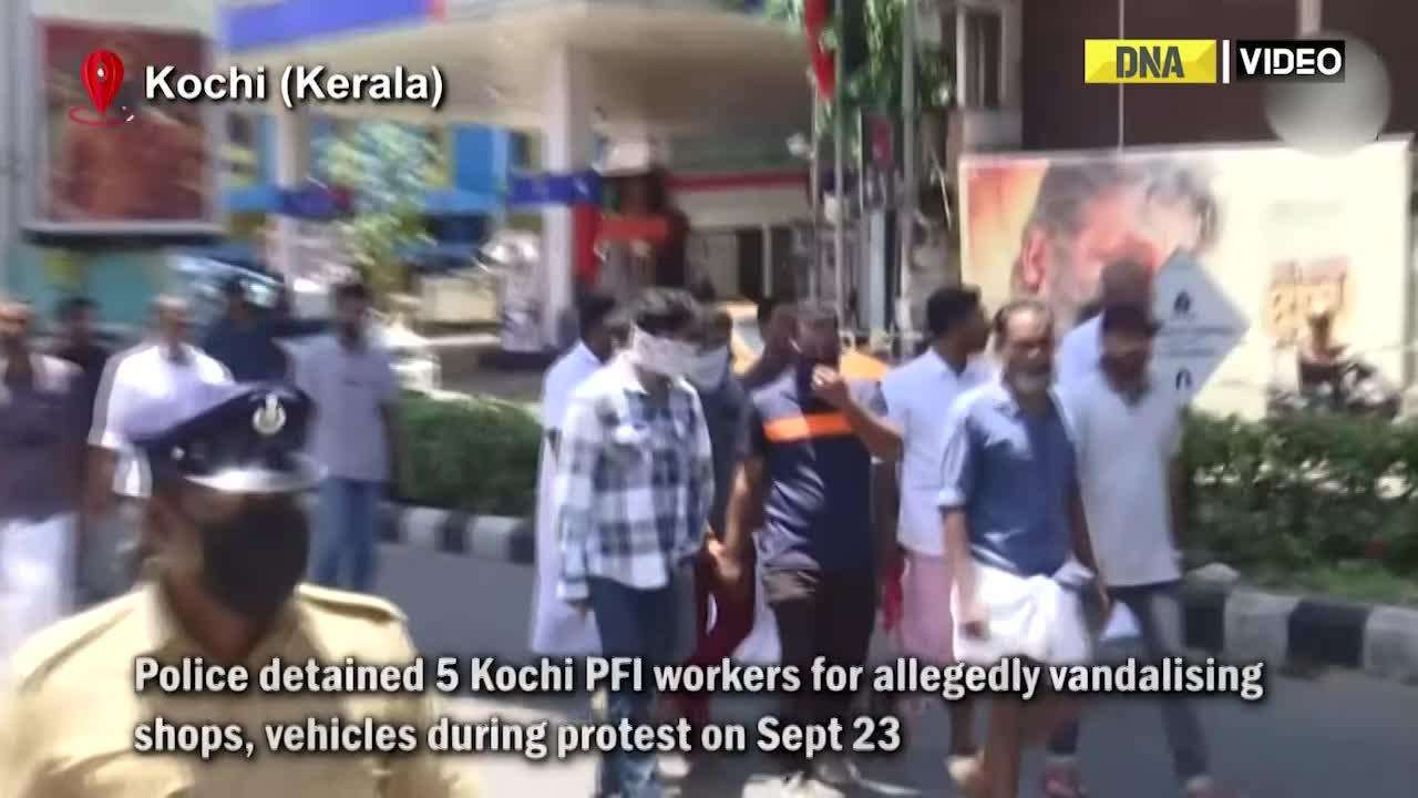 PFI protests: Kerala Police detains workers, bandh turns violent