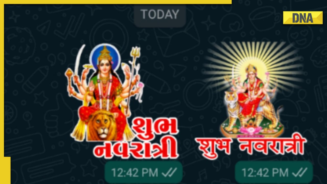 Navratri 2022 WhatsApp stickers: How to download and send Navratri, Durga  Puja stickers