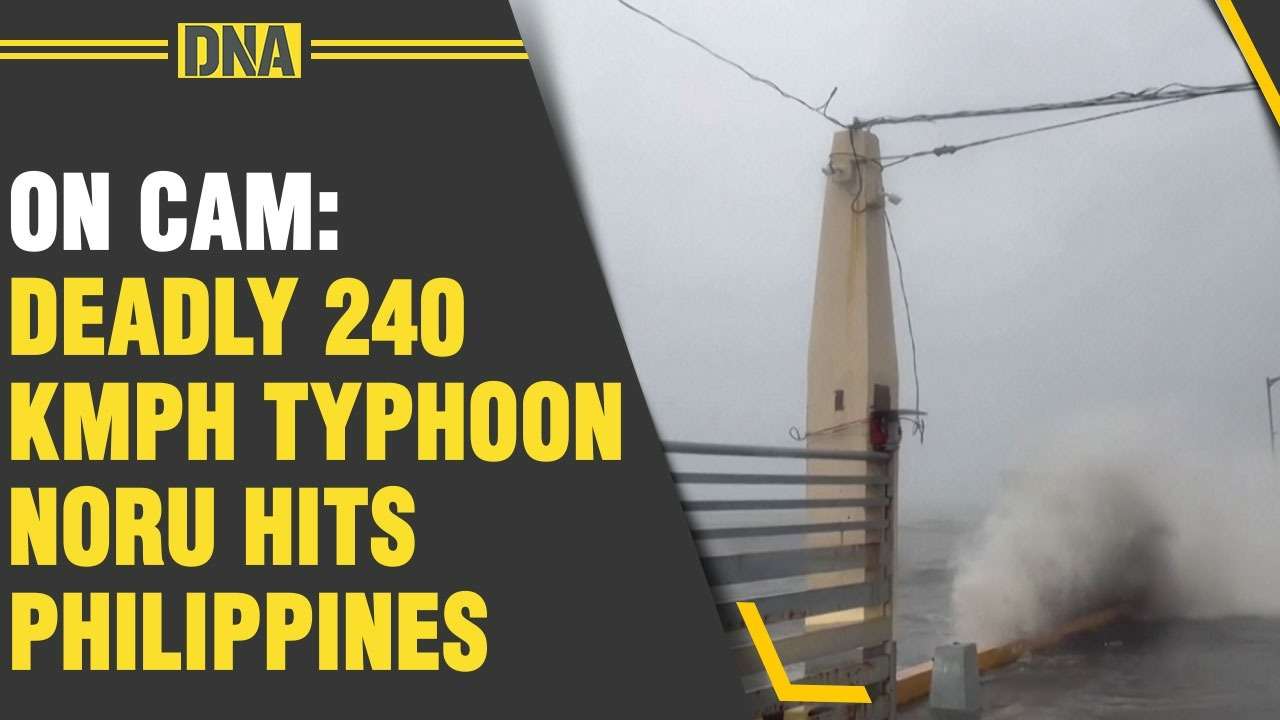 ON CAM: DEADLY 240 kmph Typhoon Noru hits Philippines