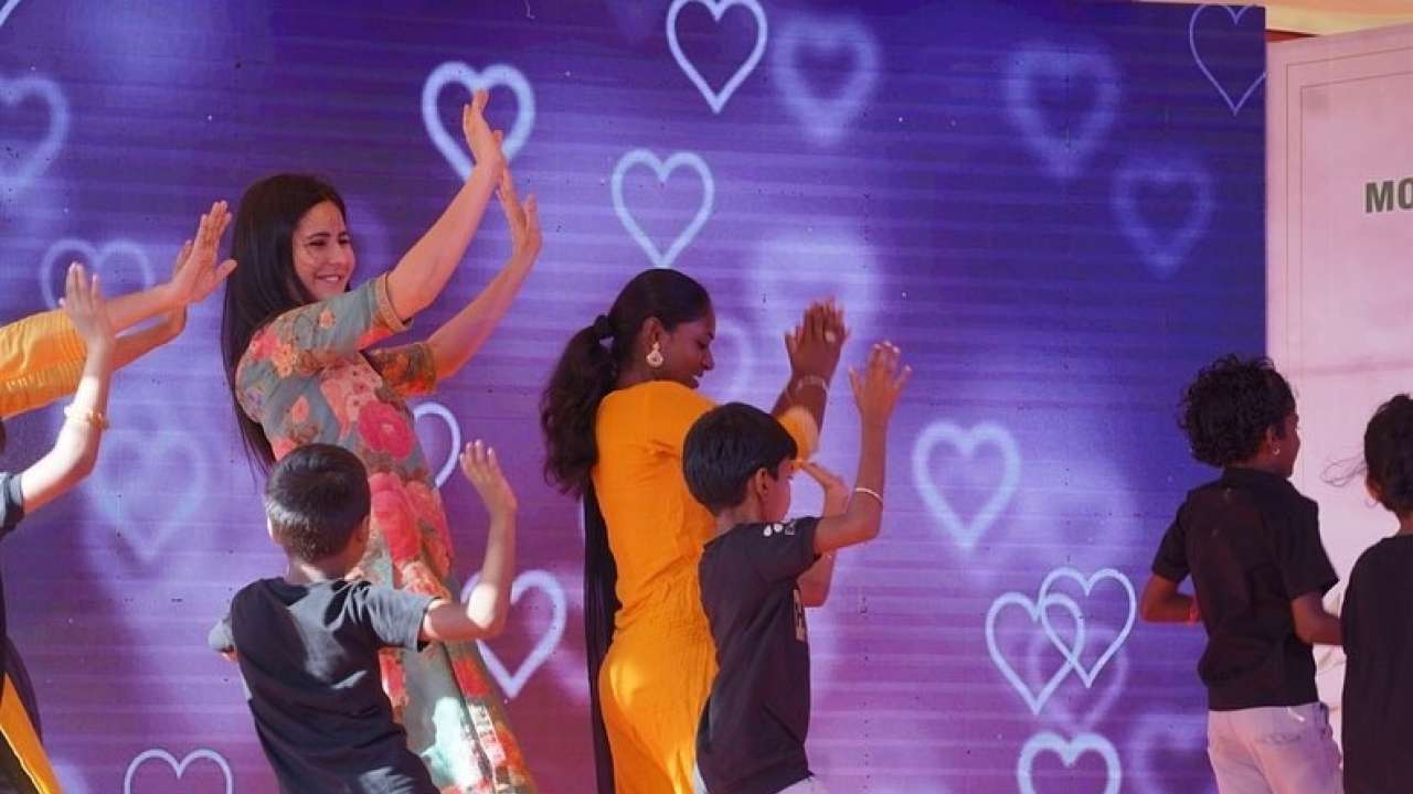 Watch: Katrina Kaif grooves to viral song Arabic Kuthu with kids, video goes viral