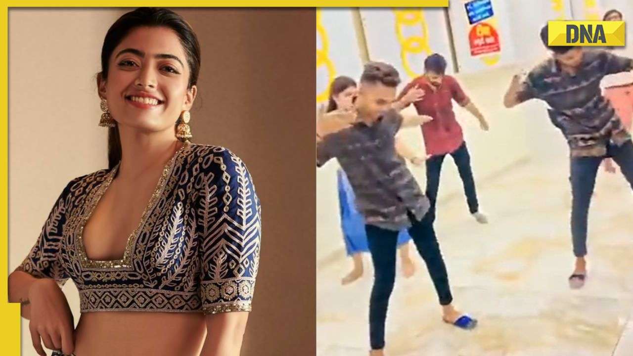 Goodbye star Rashmika Mandanna reacts to people dancing on Saami Saami during Navratri celebrations