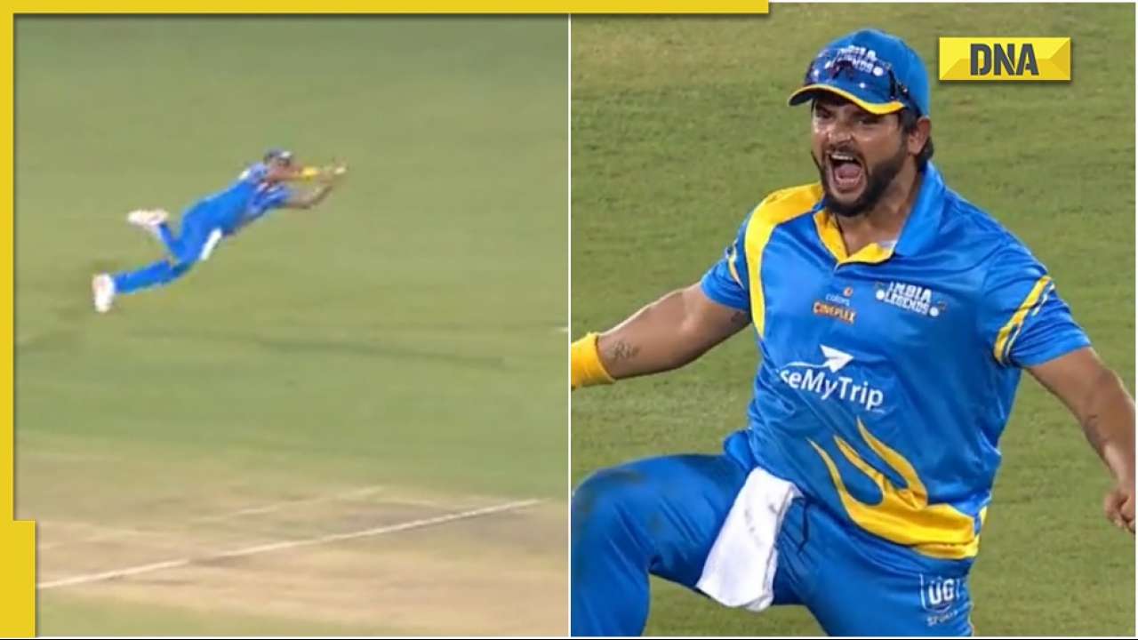 Watch: Suresh Raina takes stunning catch against Australia Legends, CSK wins hearts with sweet caption