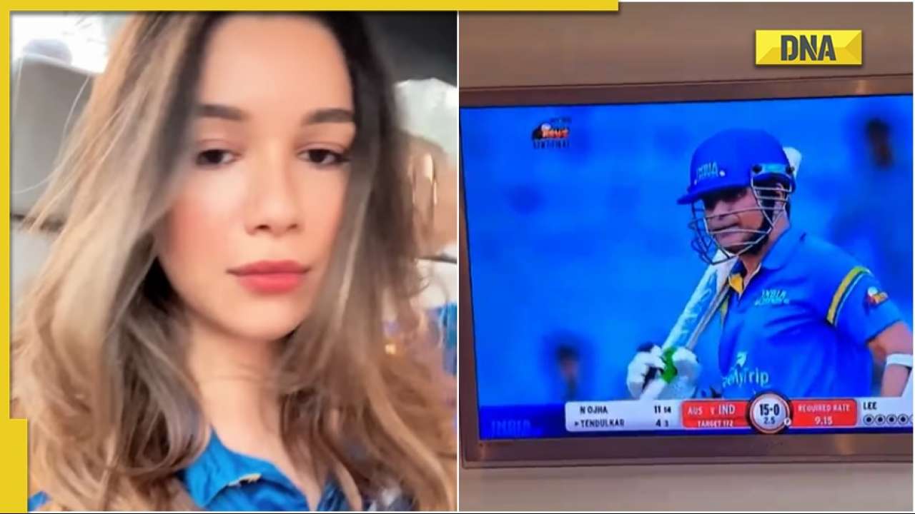 Sachin Tendulkar's daughter Sara cheers for her father during India Legends' semifinal match, see pics